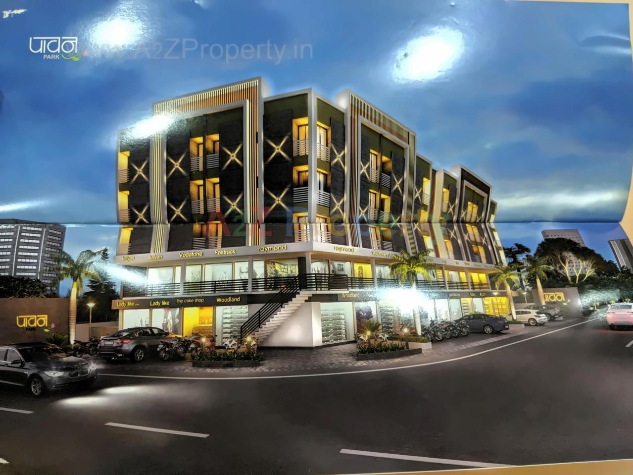 3D Elevation of real estate project Pawan Park located at Rajkot, Rajkot, Gujarat