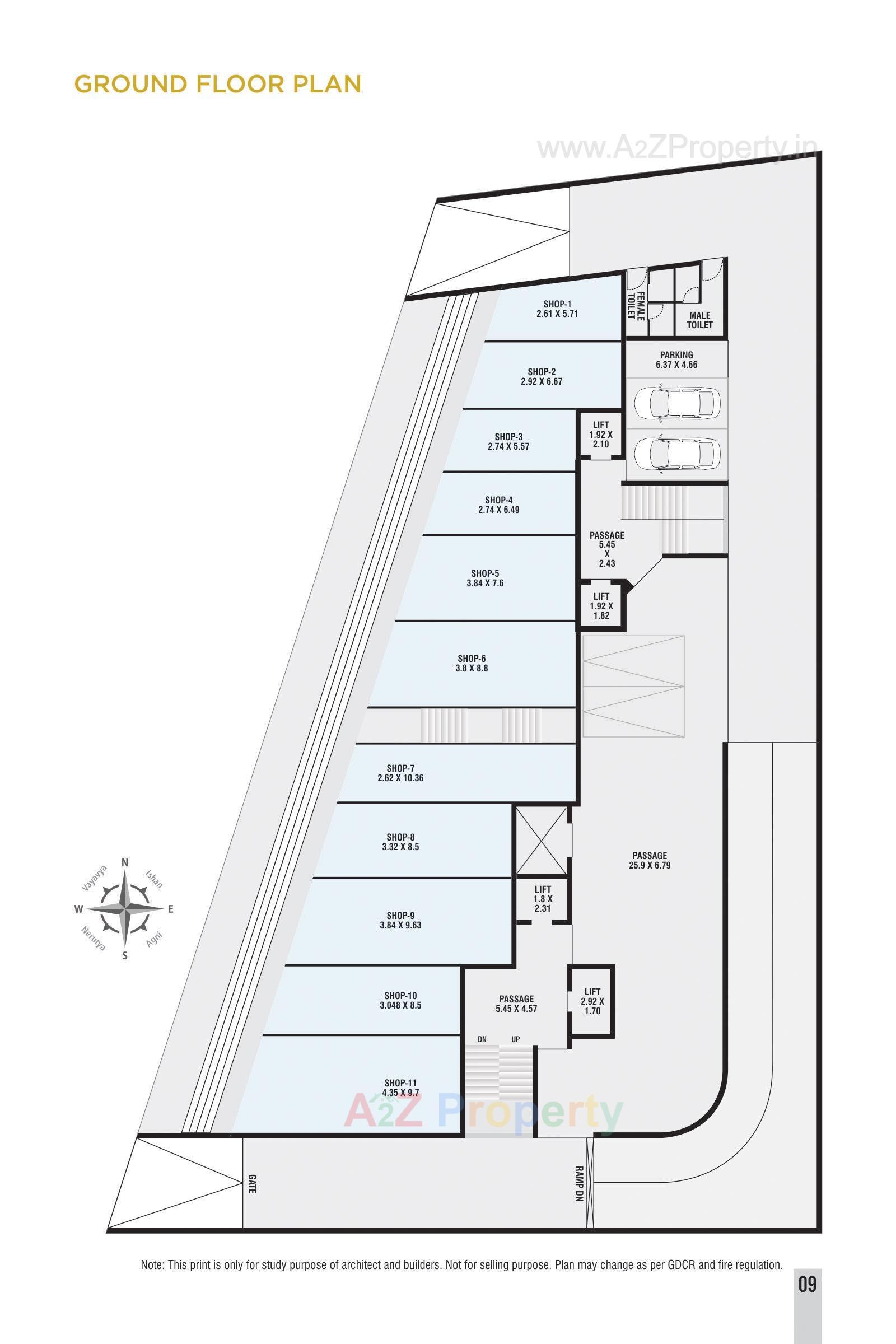 Layout of real estate project Pipaliya Empire located at Rajkot, Rajkot, Gujarat