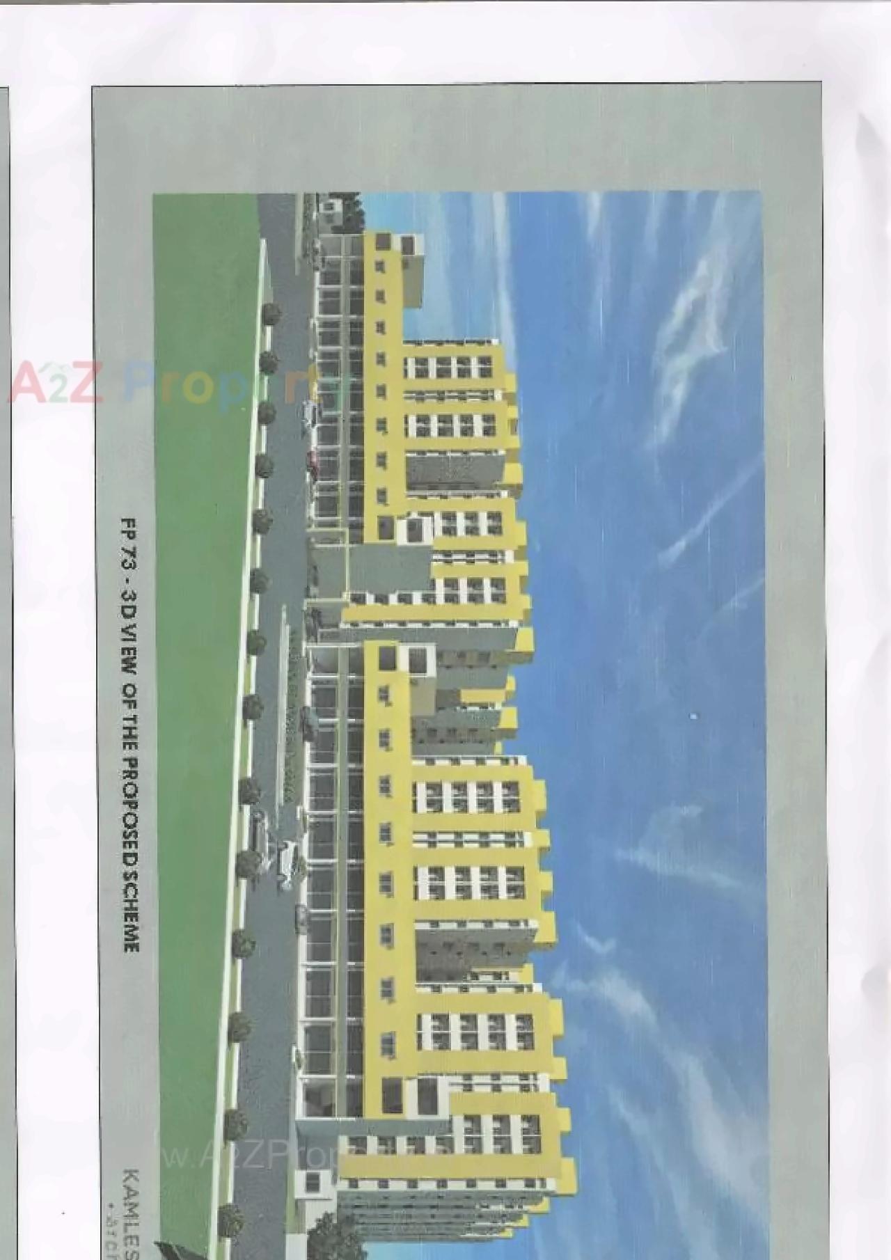 3D Elevation of real estate project Pmay Ews located at Munjka, Rajkot, Gujarat