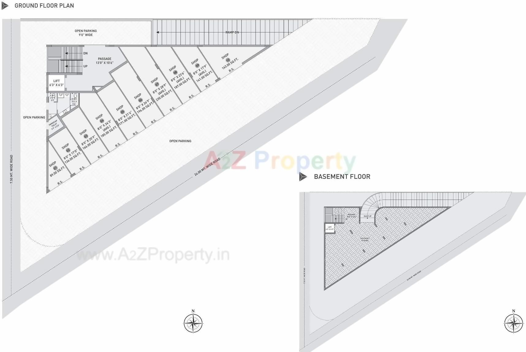 Layout of real estate project Possible Triangle located at Mavdi, Rajkot, Gujarat