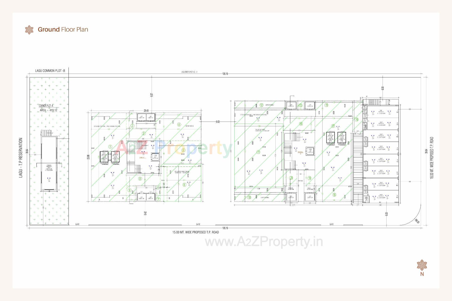  of real estate project Prabhu Heights located at Ghanteshvar, Rajkot, Gujarat