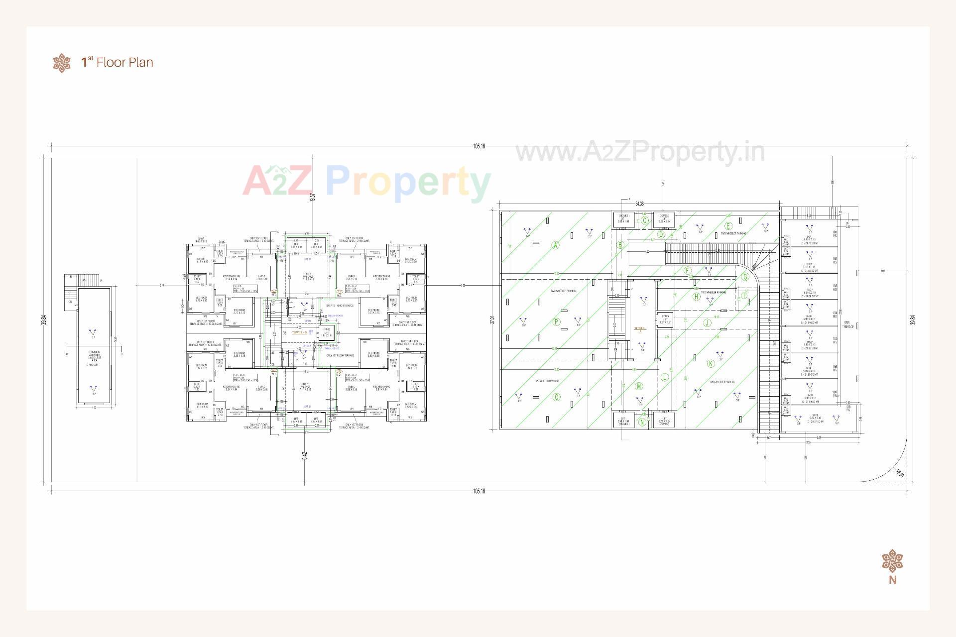  of real estate project Prabhu Heights located at Ghanteshvar, Rajkot, Gujarat