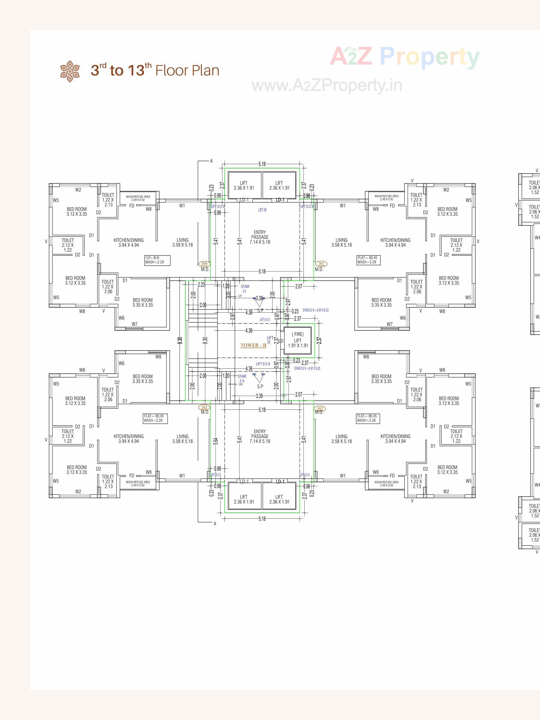 Layout of real estate project Prabhu Heights located at Ghanteshvar, Rajkot, Gujarat