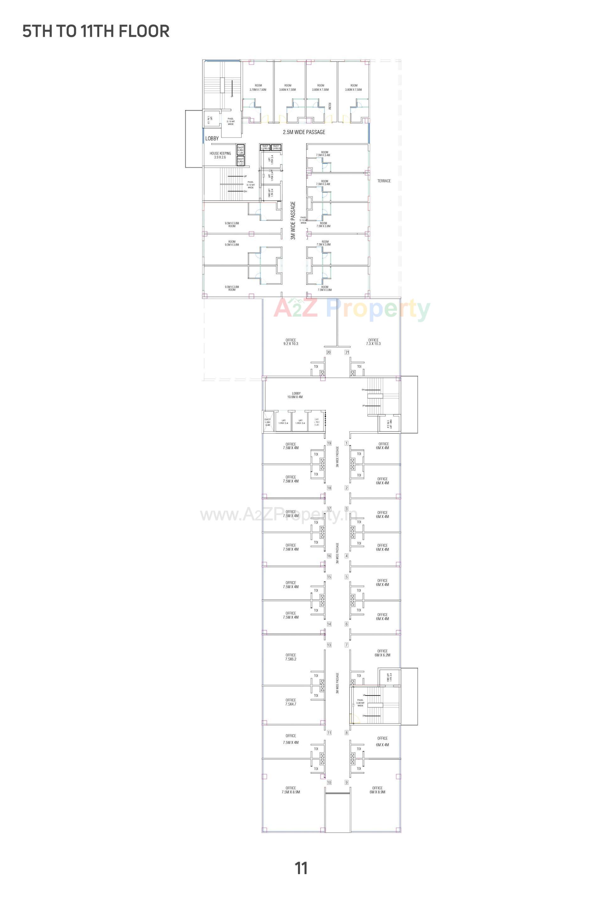 Layout of real estate project Prabhu Navam located at Nanamava, Rajkot, Gujarat