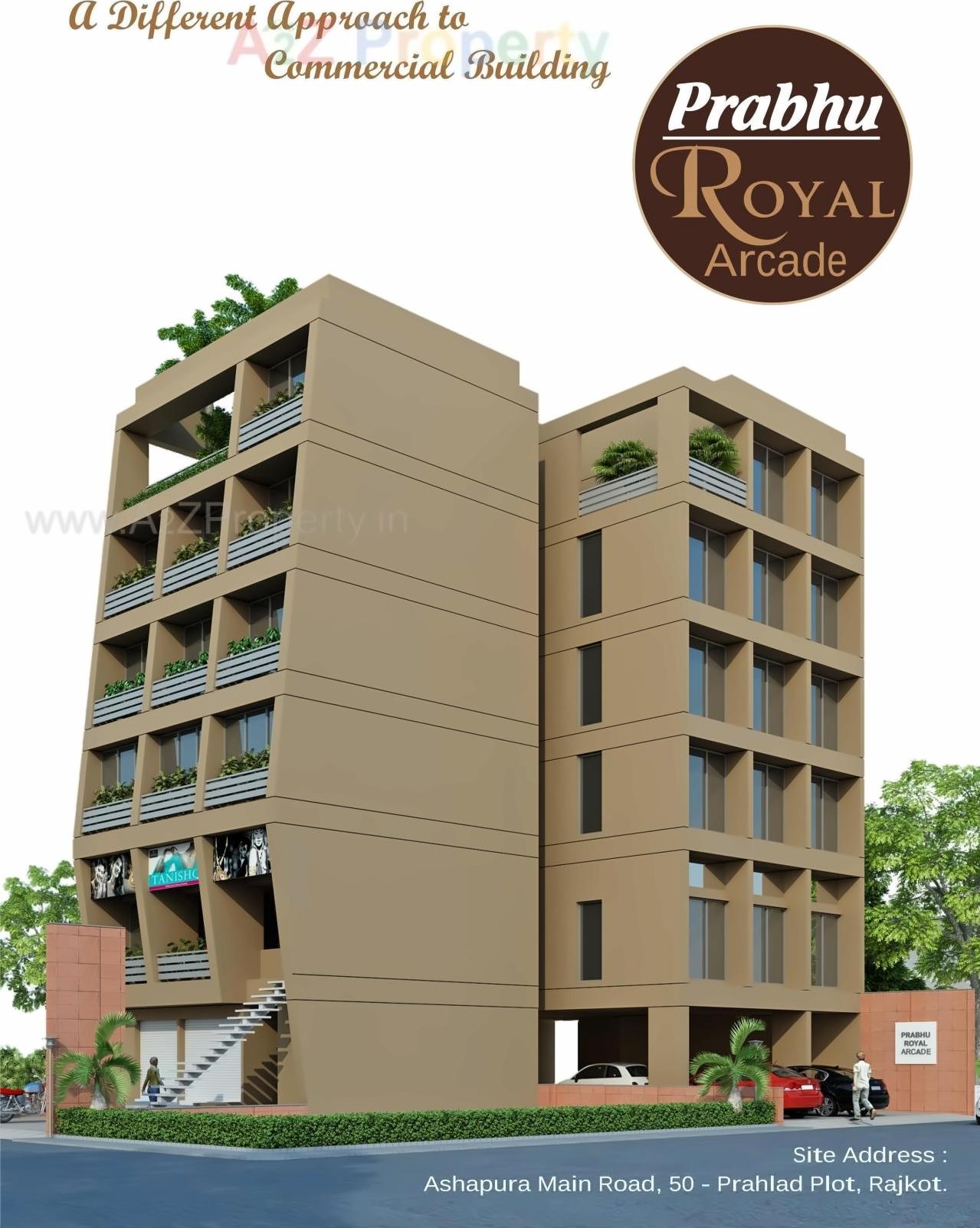 3D Elevation of real estate project Prabhu Royal Arcade located at Rajkot, Rajkot, Gujarat