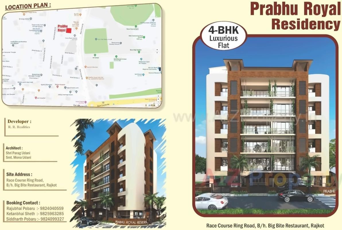 Layout of real estate project Prabhu Royal Residency located at Rajkot, Rajkot, Gujarat