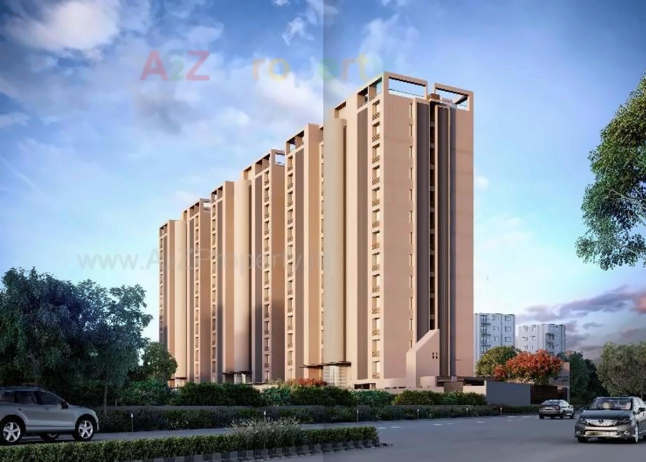 3D Elevation of real estate project Pradhyuman Aspire located at Mavdi, Rajkot, Gujarat