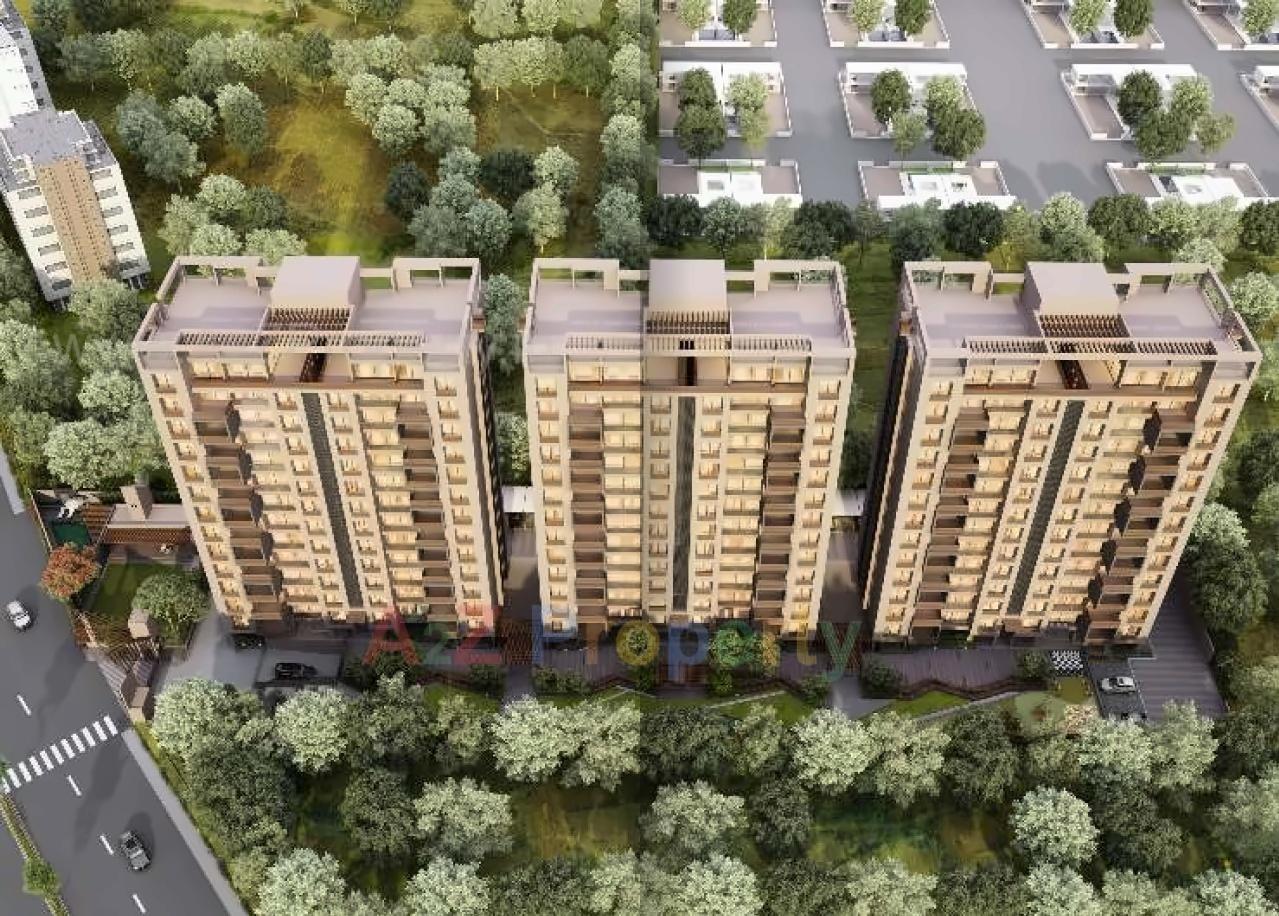 3D Elevation of real estate project Pradhyuman Aspire located at Mavdi, Rajkot, Gujarat