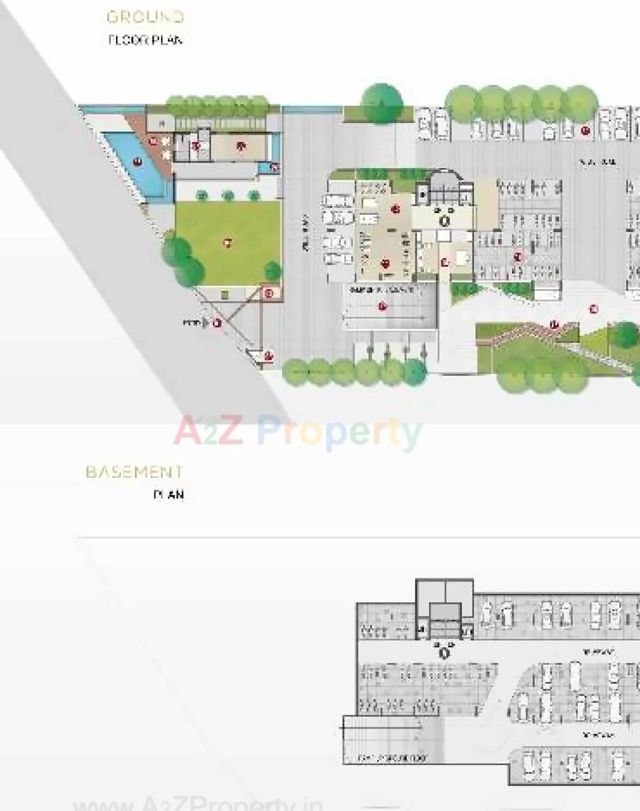 Layout of real estate project Pradhyuman Aspire located at Mavdi, Rajkot, Gujarat