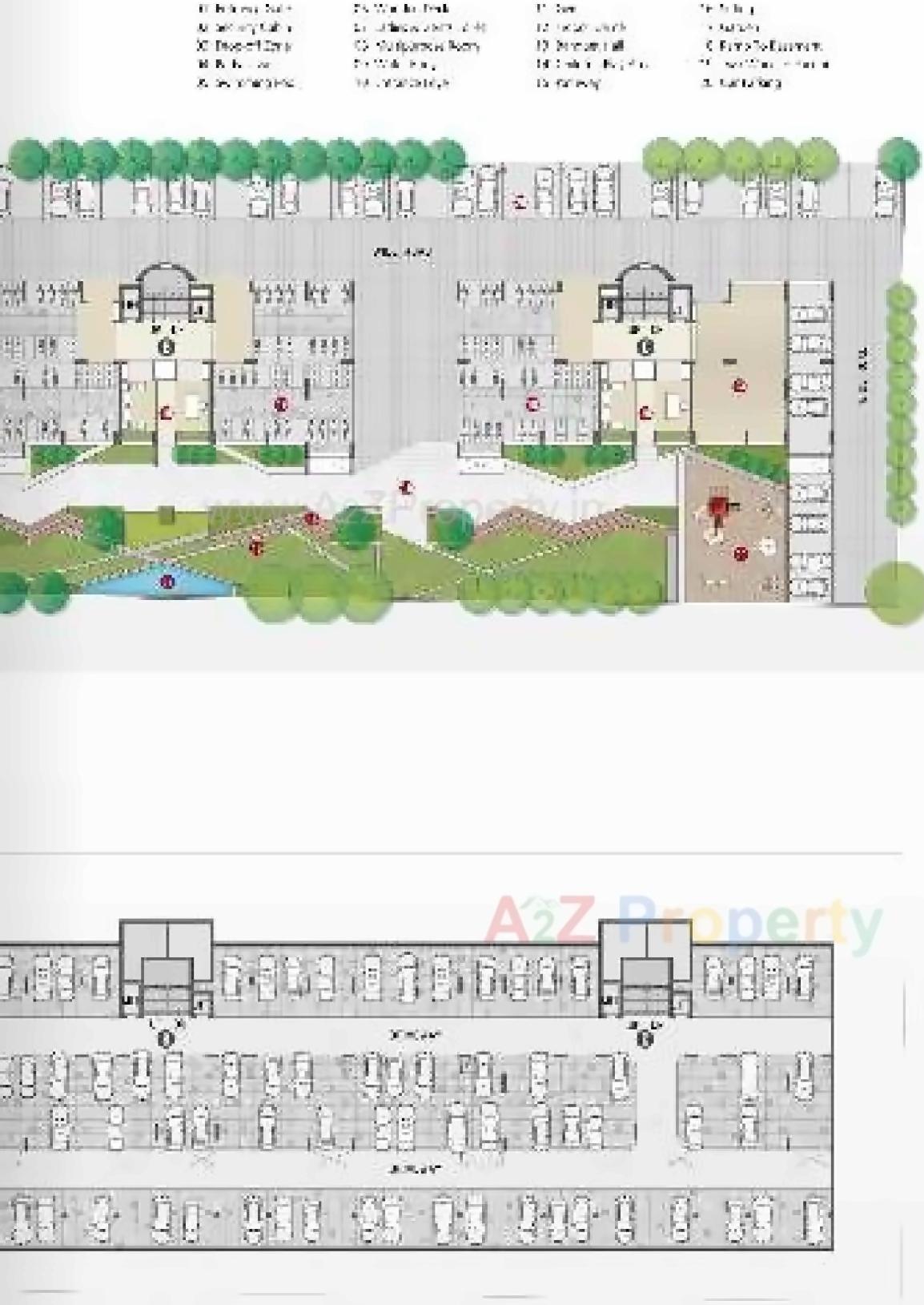 Layout of real estate project Pradhyuman Aspire located at Mavdi, Rajkot, Gujarat