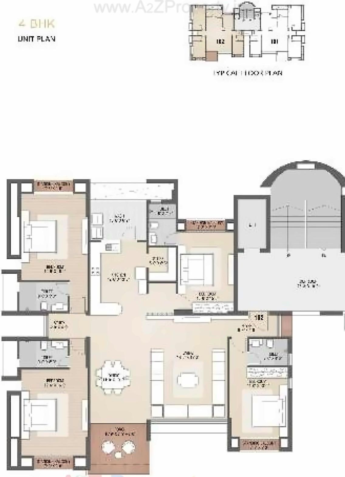 Layout of real estate project Pradhyuman Aspire located at Mavdi, Rajkot, Gujarat