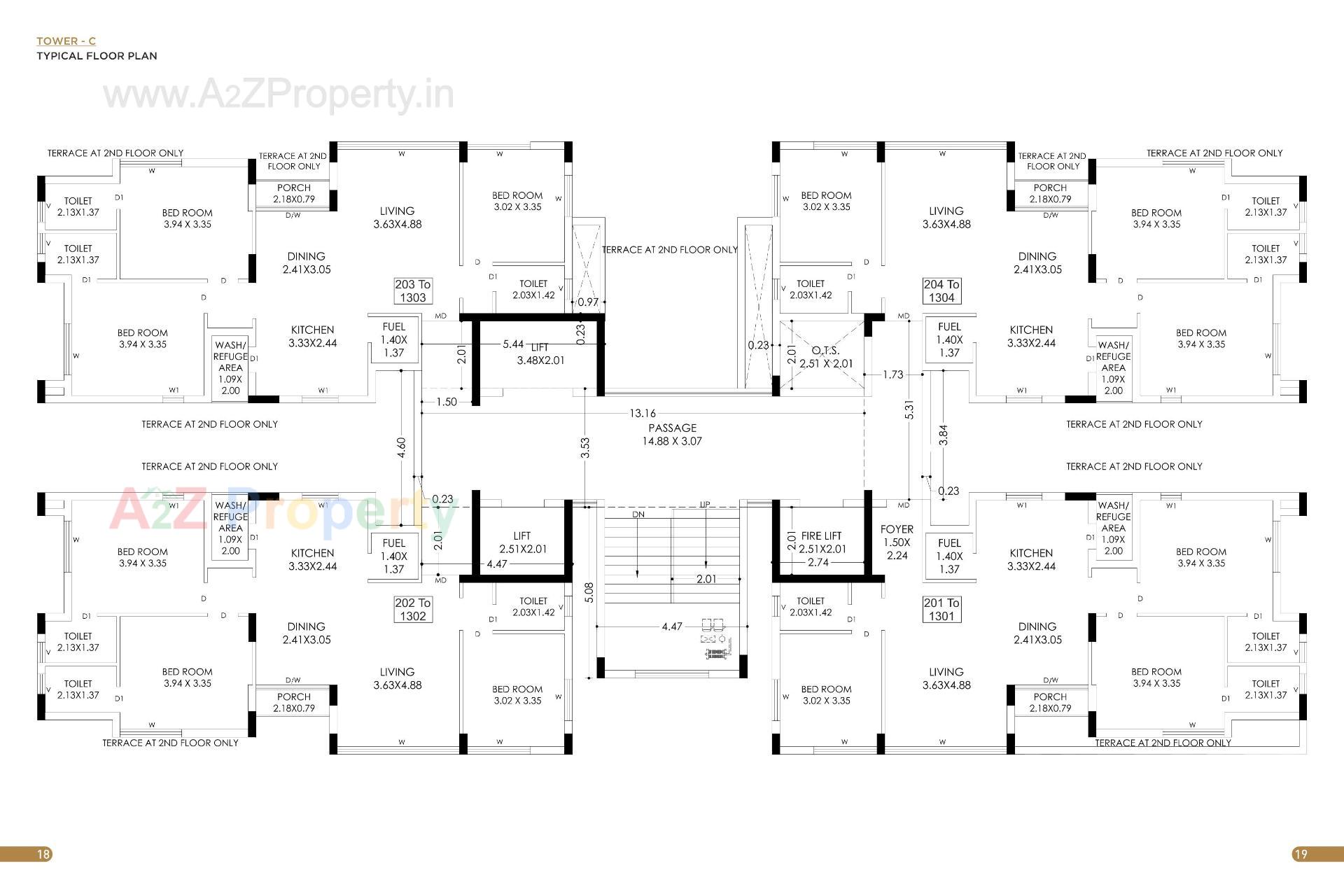 Layout of real estate project Pradhyuman Platina located at Mavdi, Rajkot, Gujarat