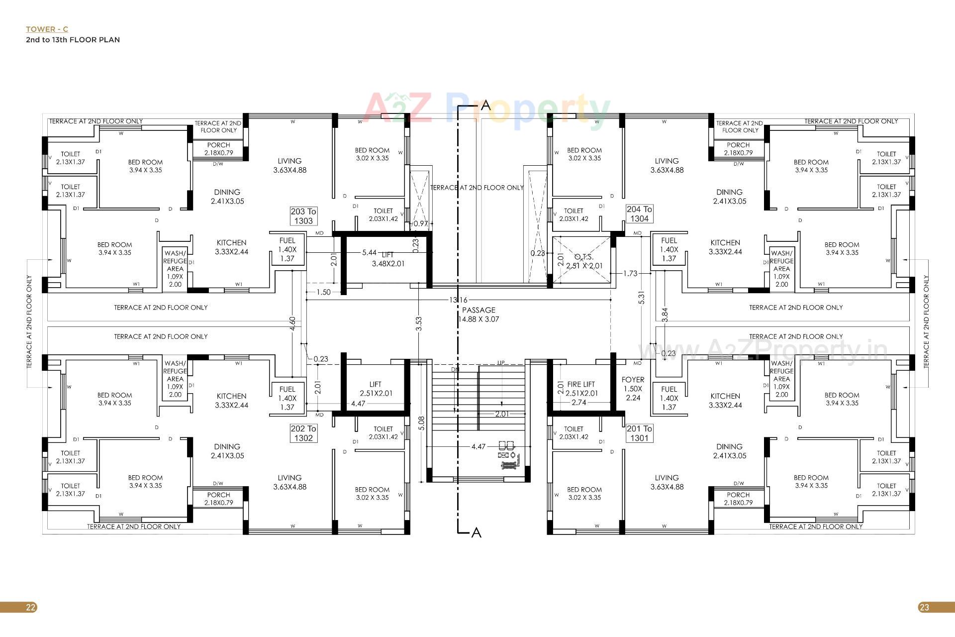 Layout of real estate project Pradhyuman Platina located at Mavdi, Rajkot, Gujarat