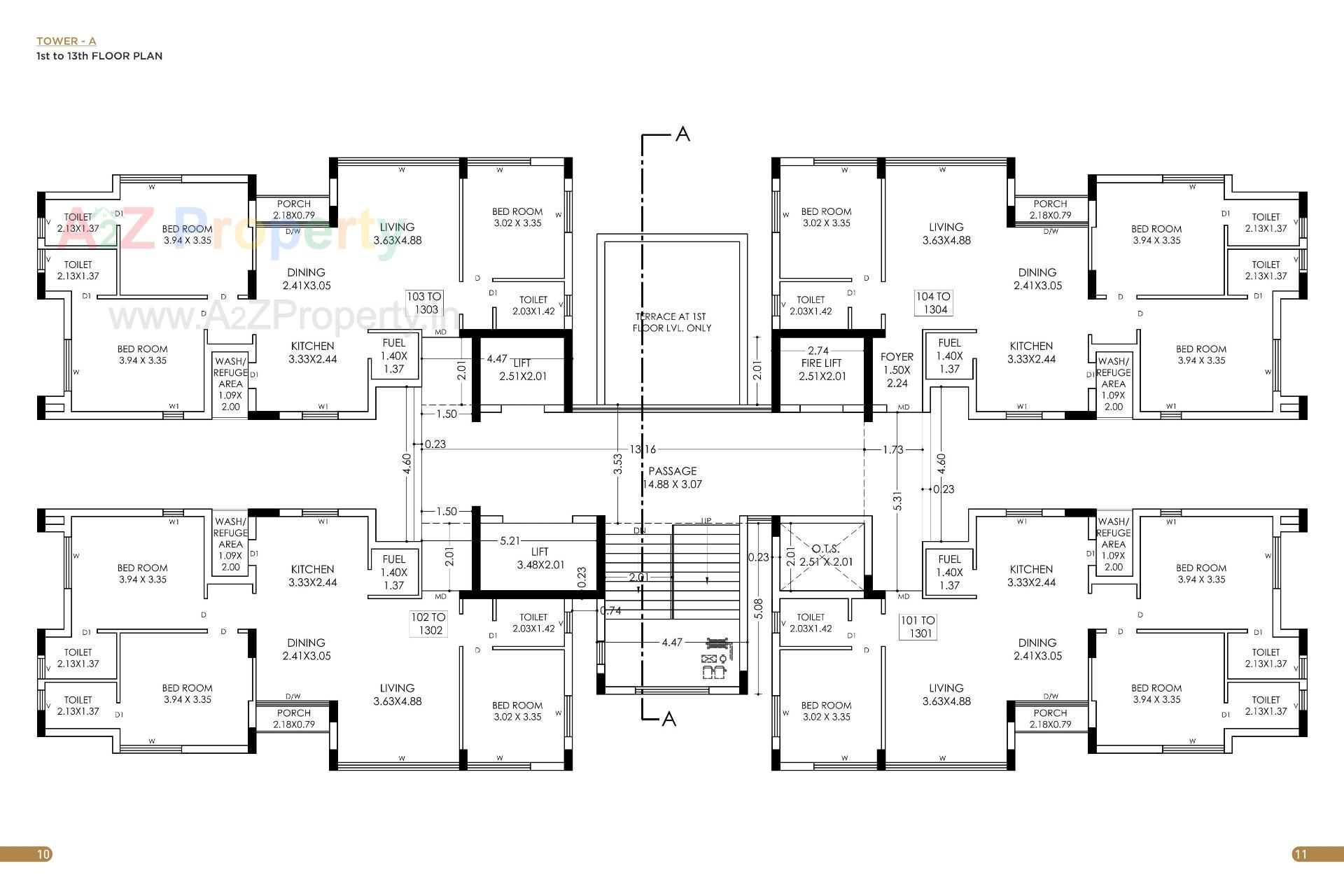 Layout of real estate project Pradhyuman Platina located at Mavdi, Rajkot, Gujarat