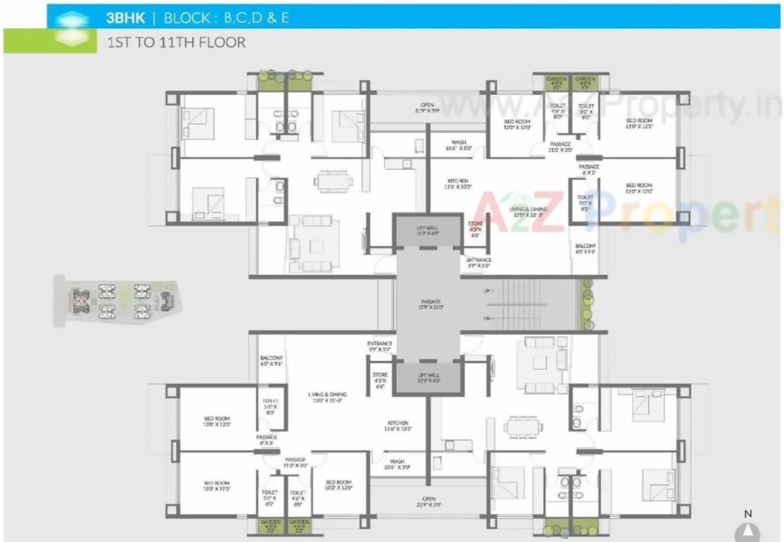 Layout of real estate project Pradhyuman Royal Heights located at Nana-mava, Rajkot, Gujarat
