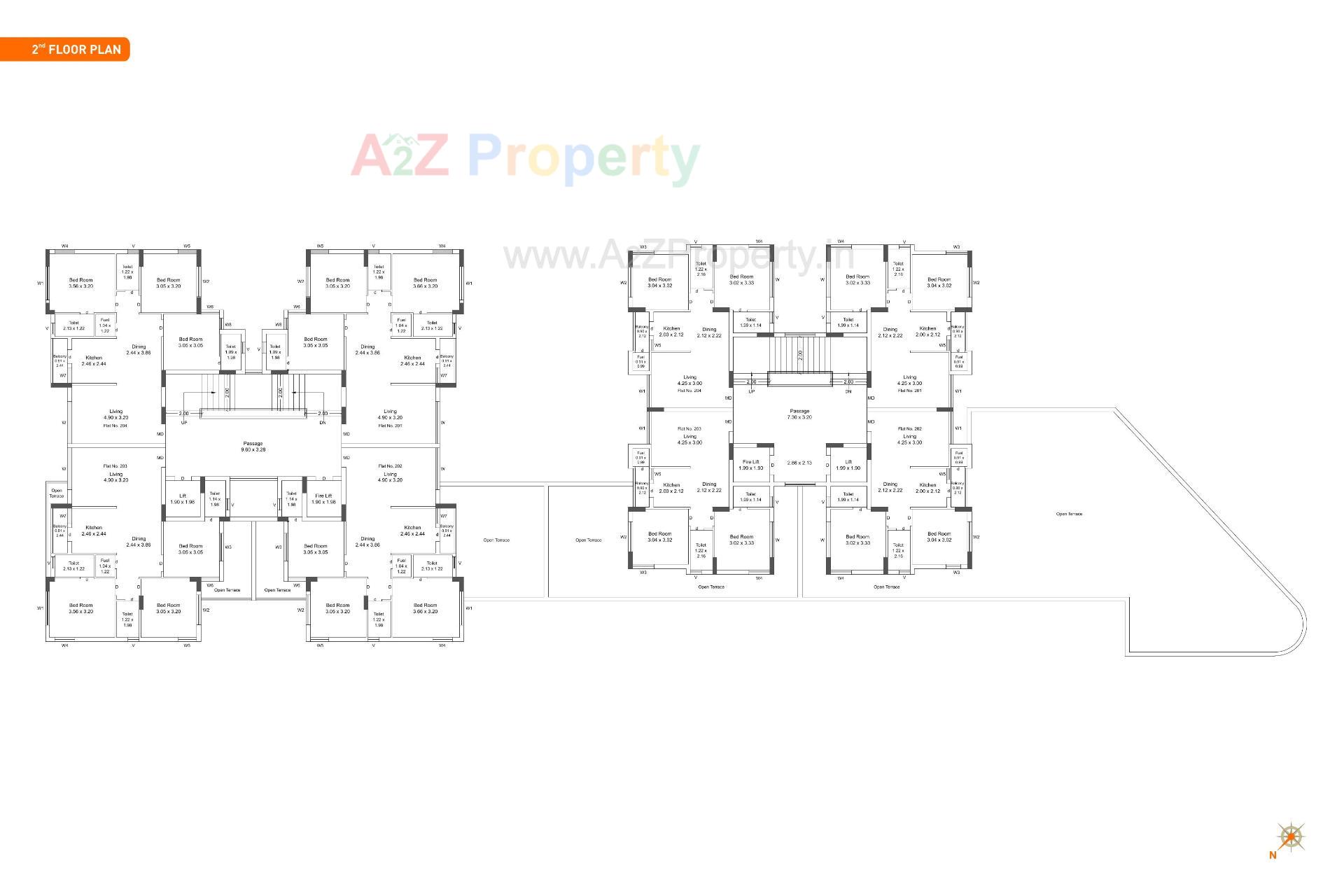 Layout of real estate project Pramukh Bliss located at Mavdi, Rajkot, Gujarat