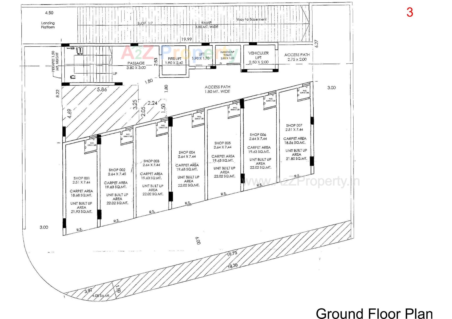 Layout of real estate project Pramukh Darshan located at Rajkot, Rajkot, Gujarat