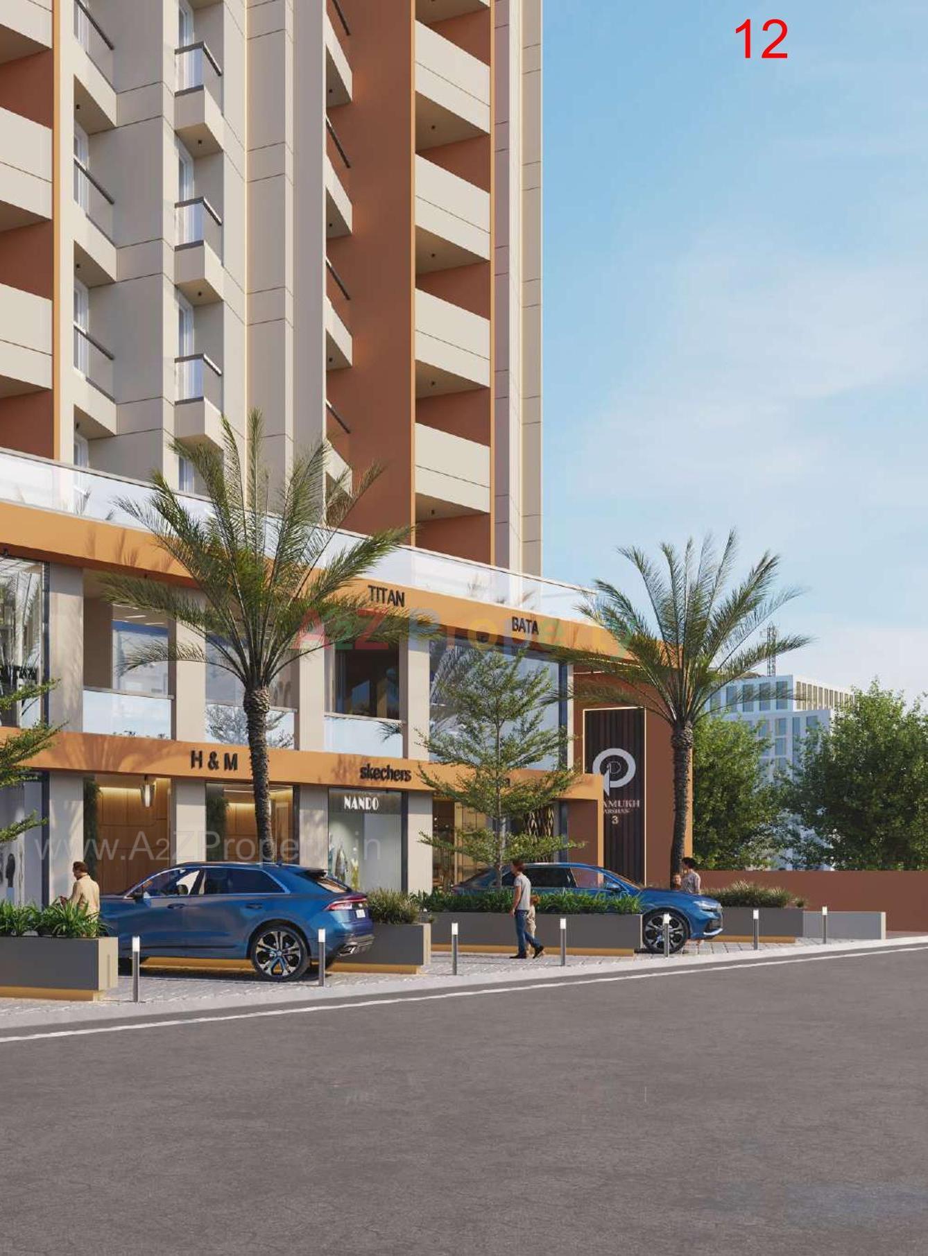 3D Elevation of real estate project Pramukh Darshan located at Rajkot, Rajkot, Gujarat