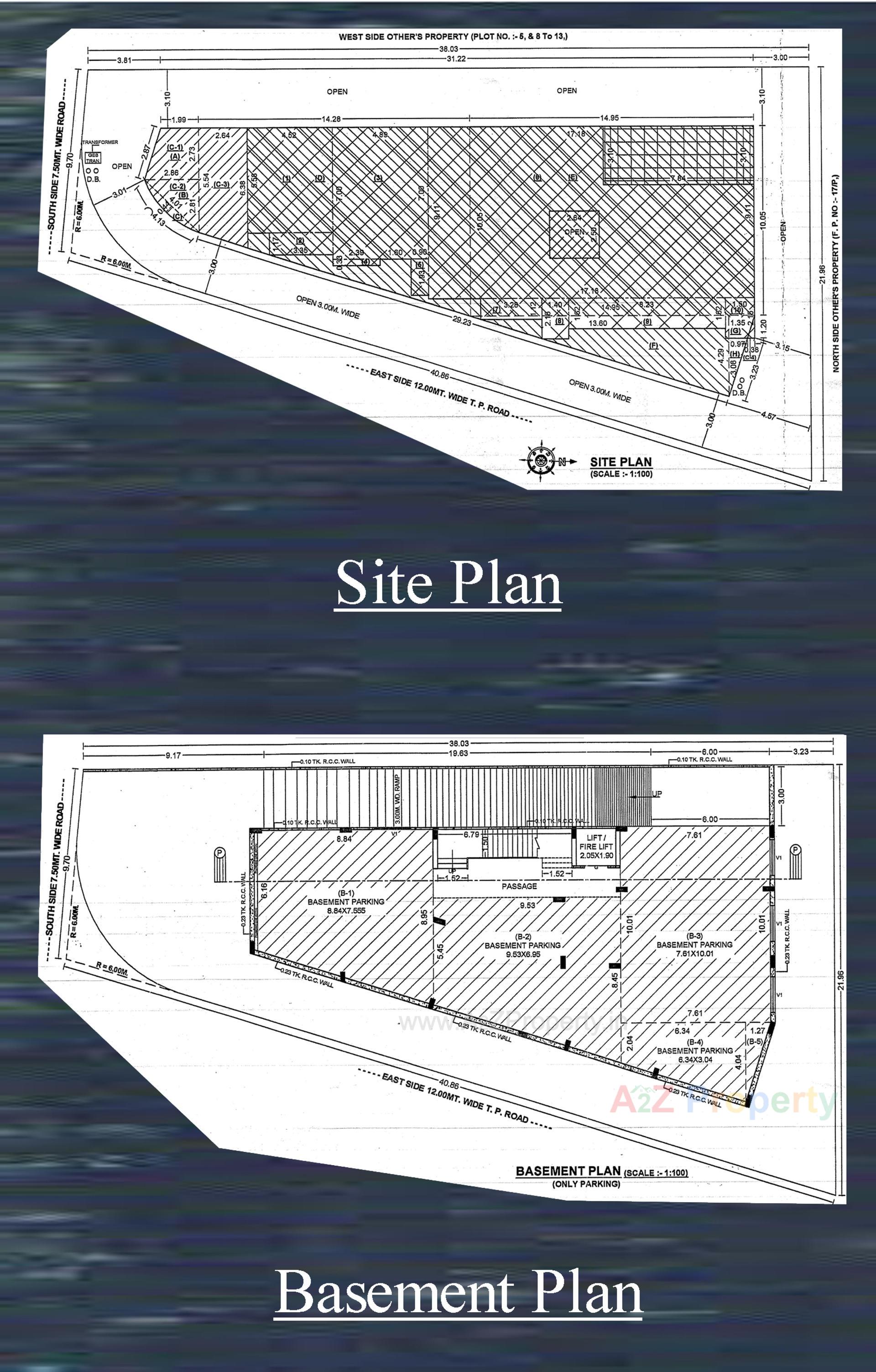 Layout of real estate project Pramukh Darshan located at Rajkot, Rajkot, Gujarat