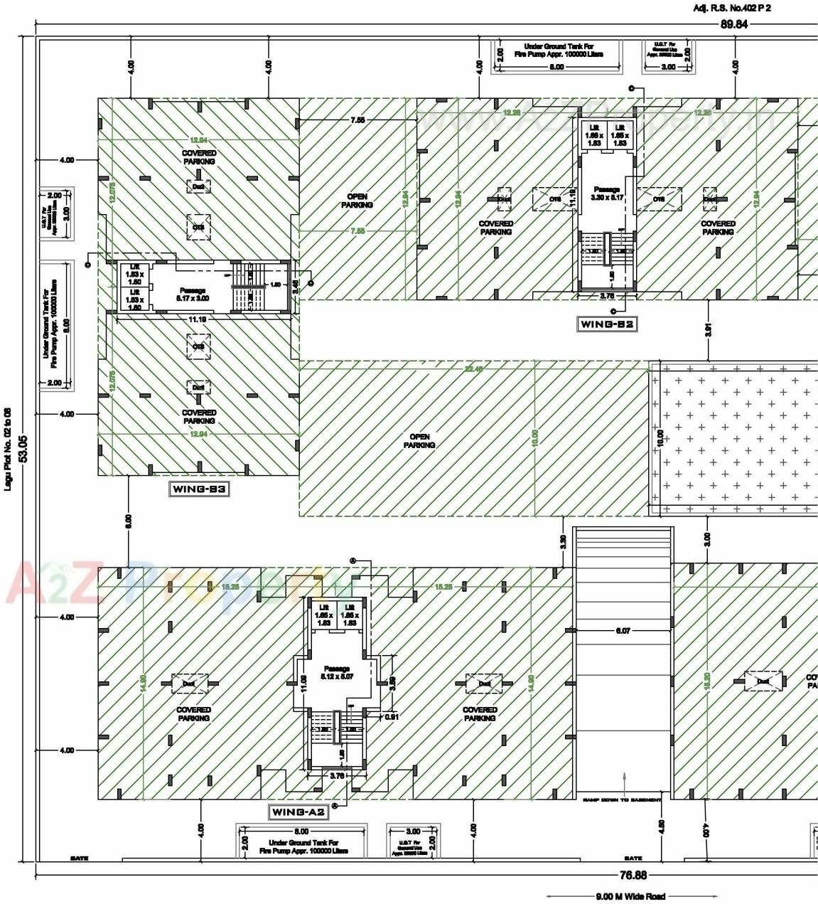 Layout of real estate project Pramukh Exotica located at Mavdi, Rajkot, Gujarat