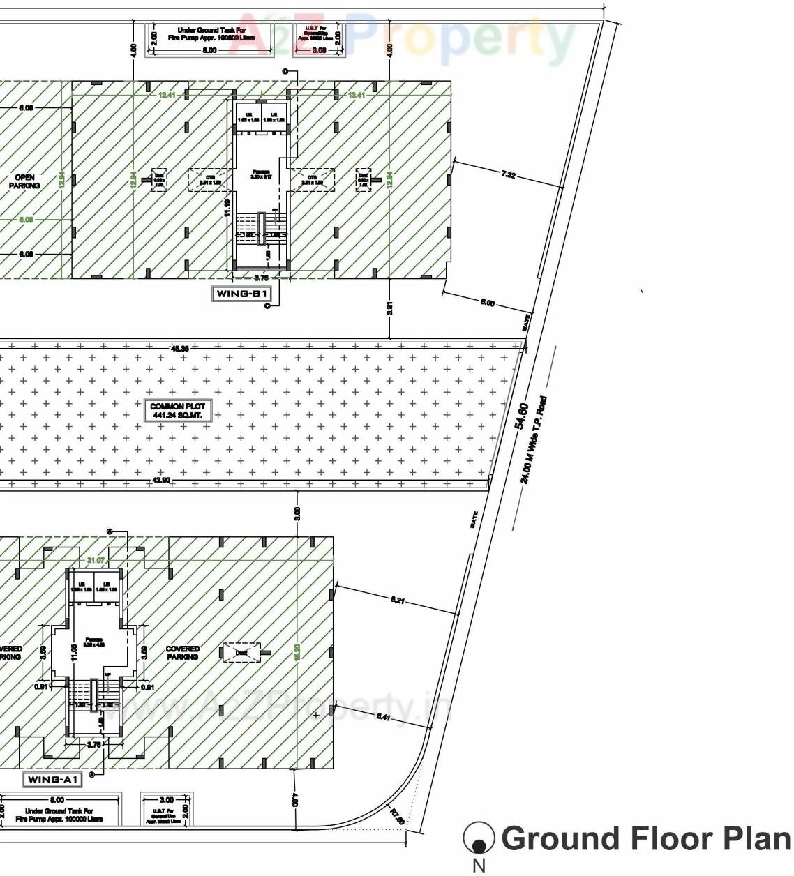 Layout of real estate project Pramukh Exotica located at Mavdi, Rajkot, Gujarat