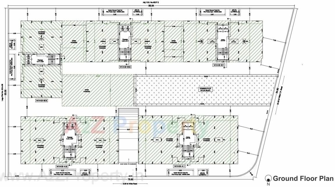 Layout of real estate project Pramukh Exotica located at Mavdi, Rajkot, Gujarat