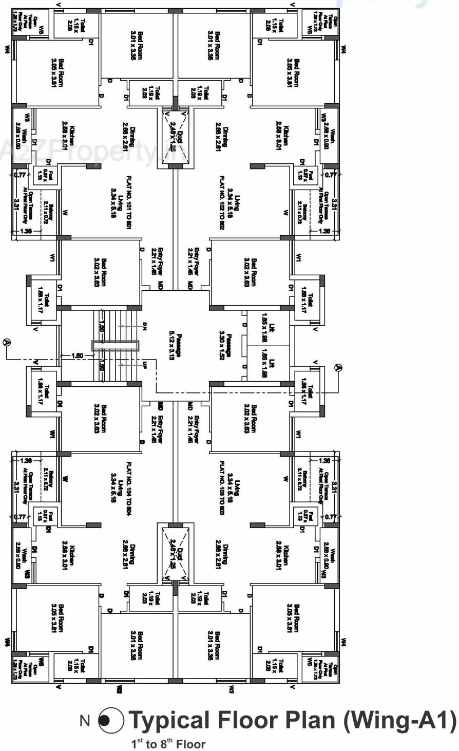 Layout of real estate project Pramukh Exotica located at Mavdi, Rajkot, Gujarat