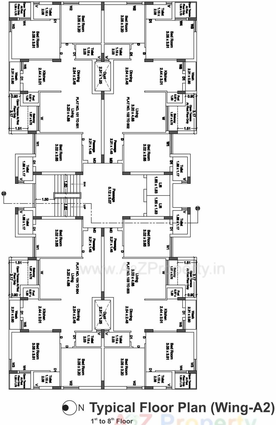 Layout of real estate project Pramukh Exotica located at Mavdi, Rajkot, Gujarat