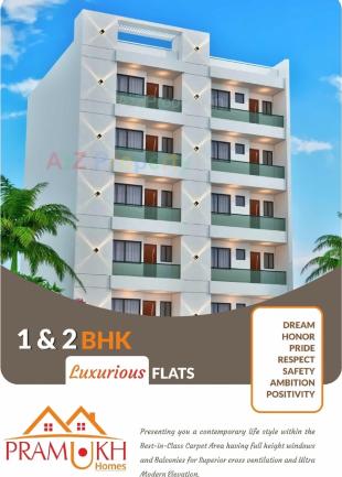 Elevation of real estate project Pramukh Homes located at Mavdi, Rajkot, Gujarat