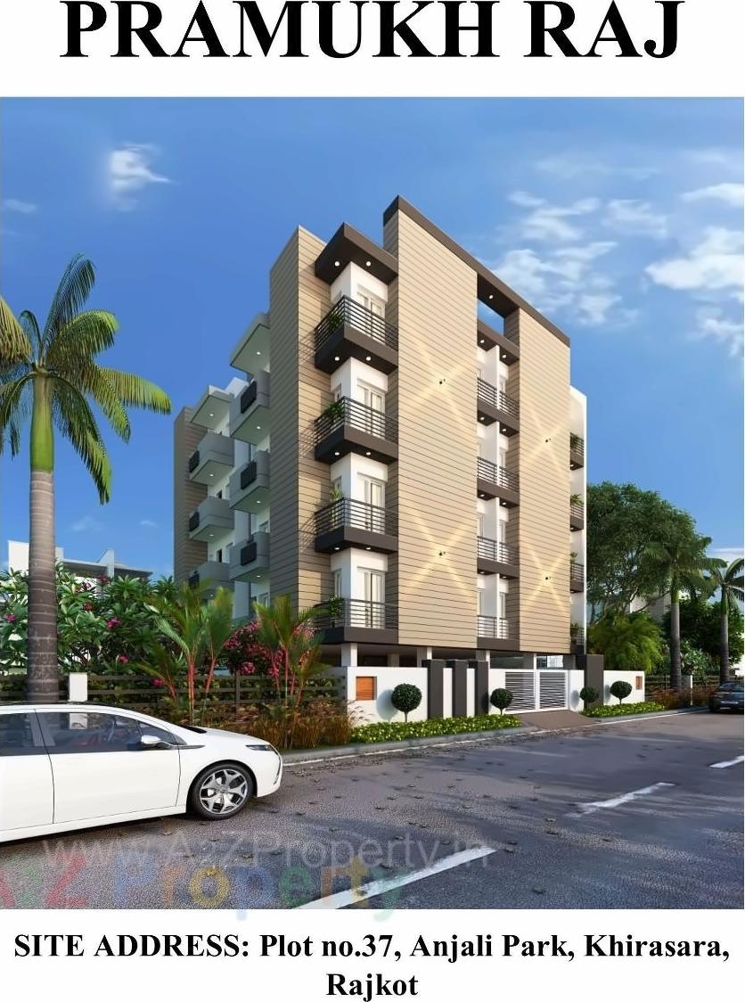 3D Elevation of real estate project Pramukh Raj located at Khirsara, Rajkot, Gujarat