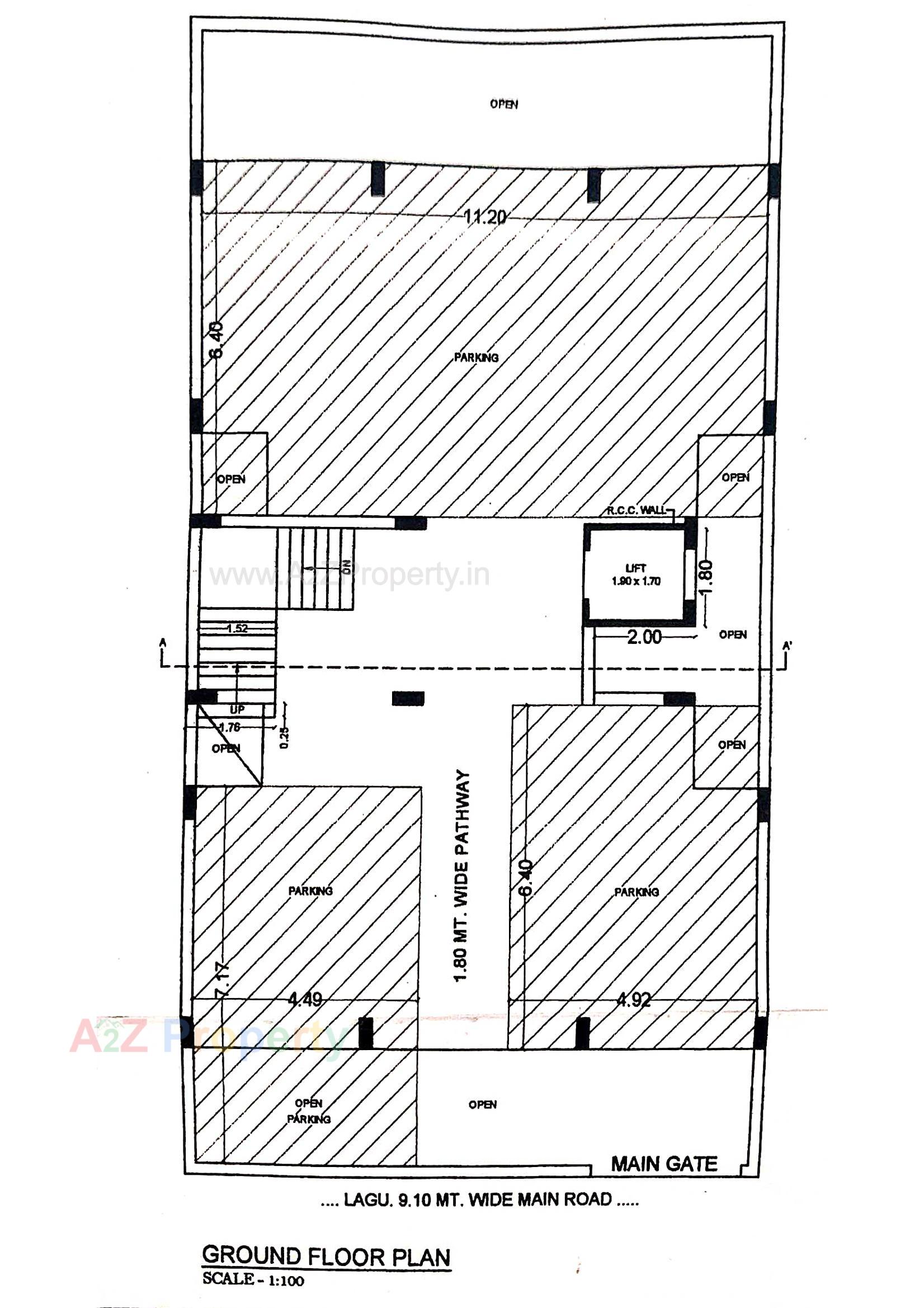 Layout of real estate project Prapti Avenue located at Rajkot, Rajkot, Gujarat