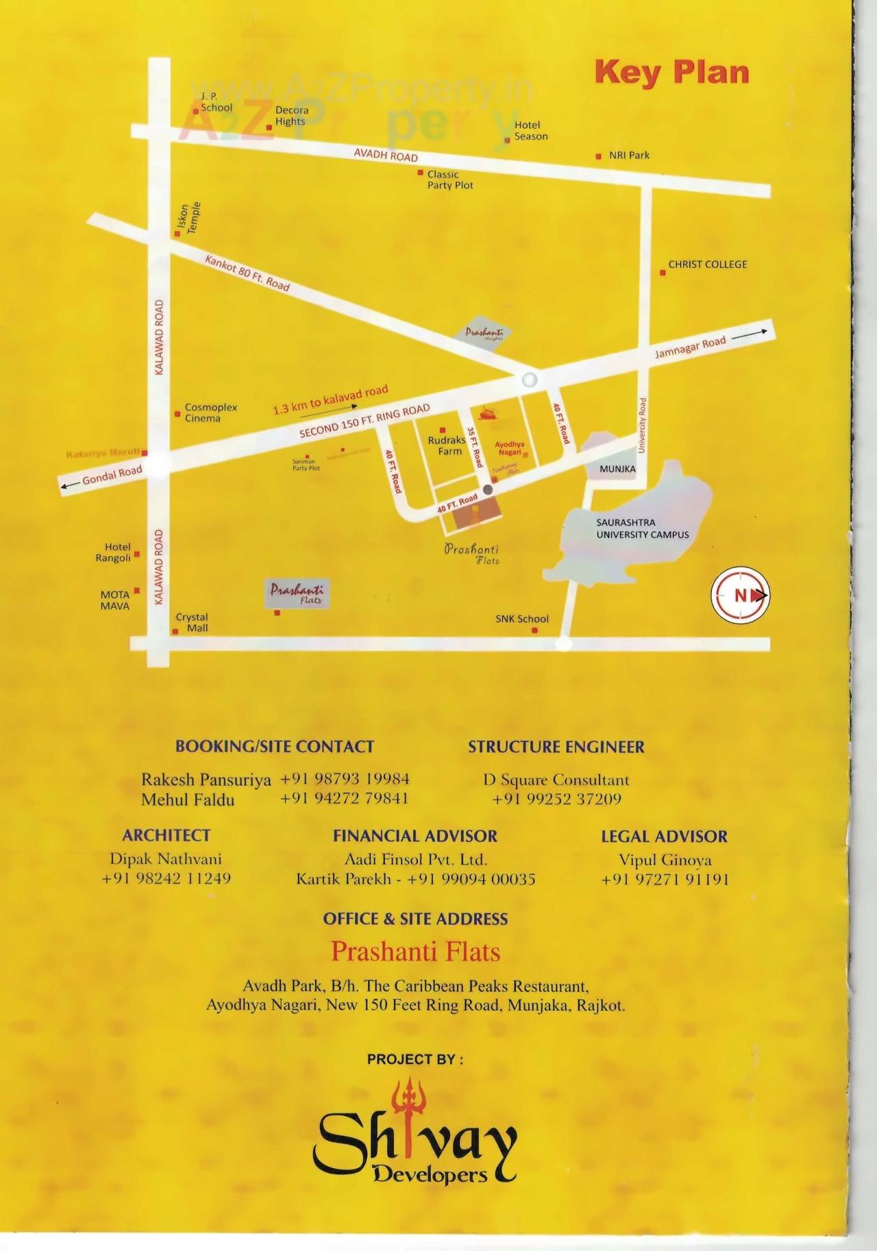  of real estate project Prashanti Flats located at Munjka, Rajkot, Gujarat