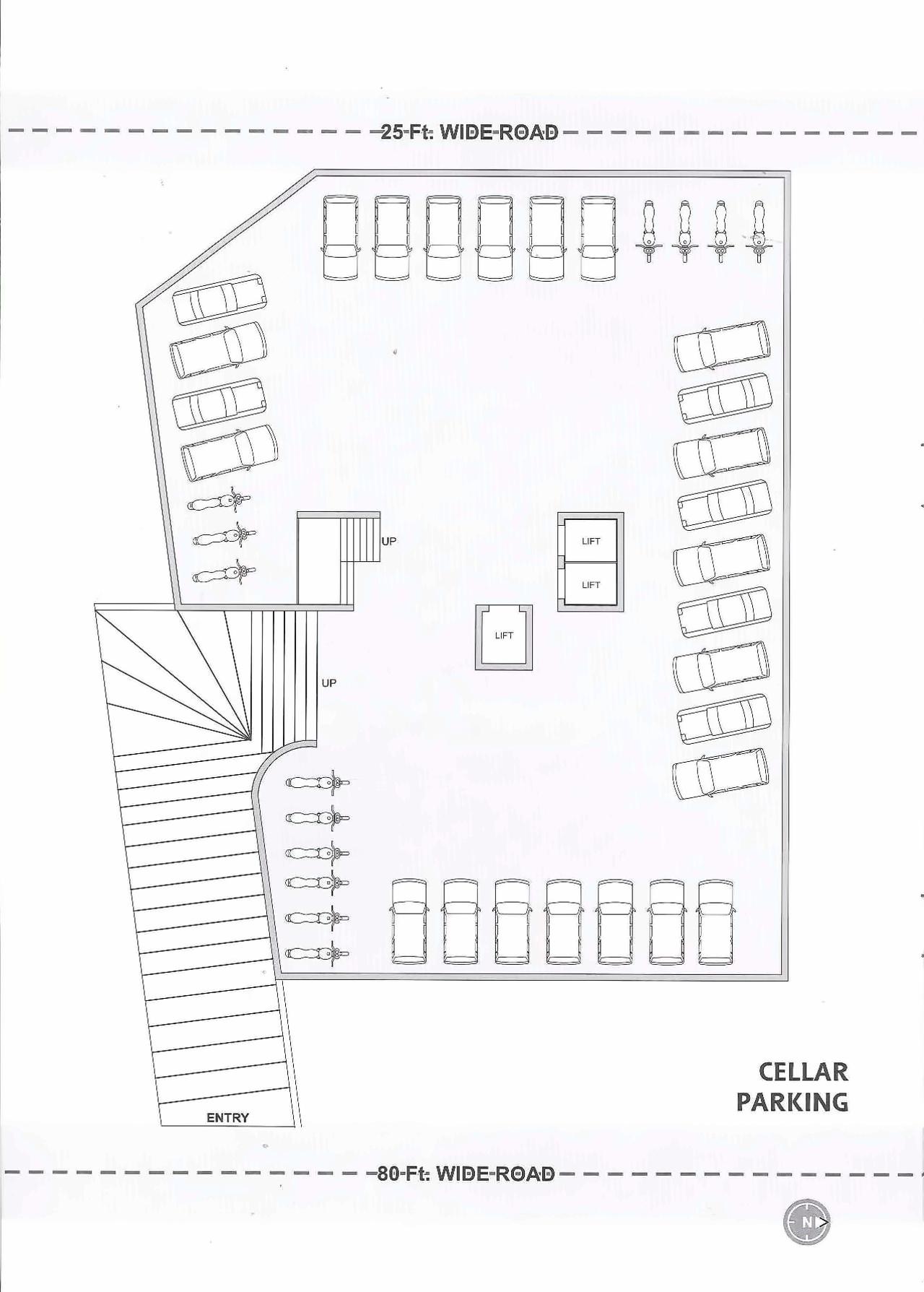 Layout of real estate project Prashanti Heights located at Munjka, Rajkot, Gujarat
