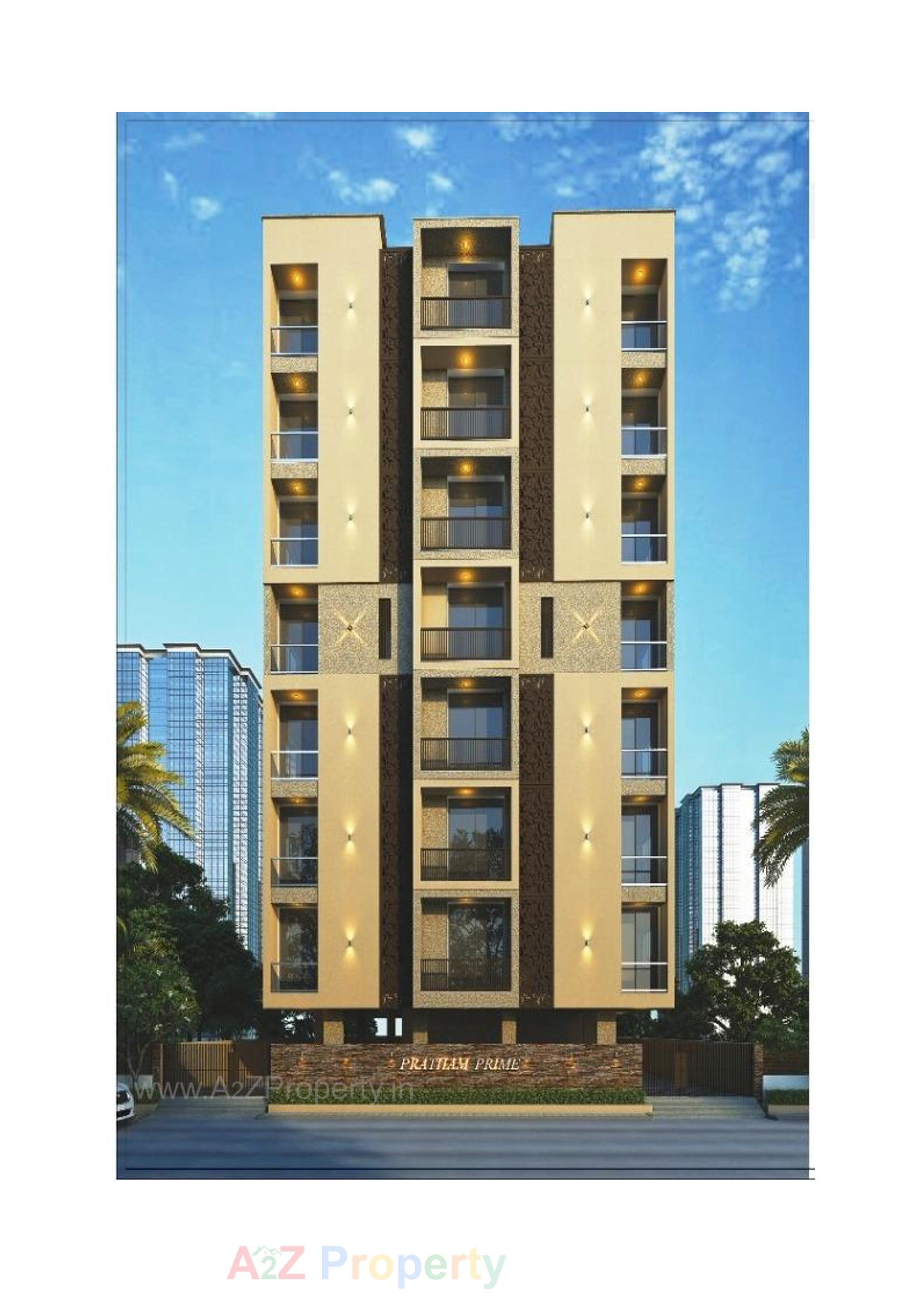 3D Elevation of real estate project Pratham Prime located at Rajkot, Rajkot, Gujarat