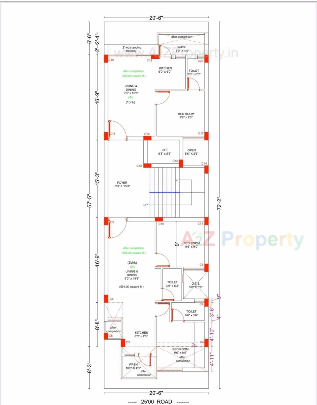 Layout of real estate project Pratham Square located at Rajkot, Rajkot, Gujarat