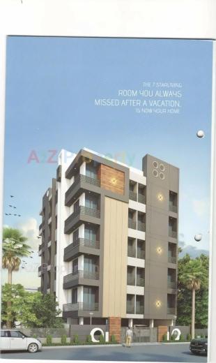 Elevation of real estate project Pratishtha located at Madhapar, Rajkot, Gujarat