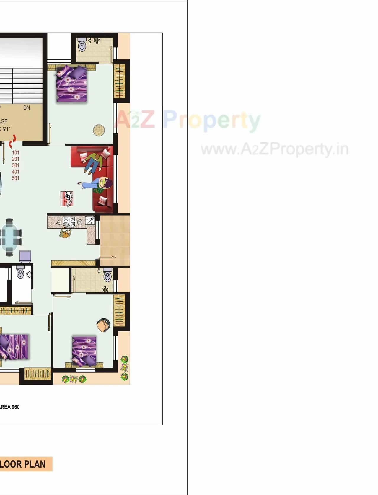 Layout of real estate project Premkunvar located at Rajkot, Rajkot, Gujarat