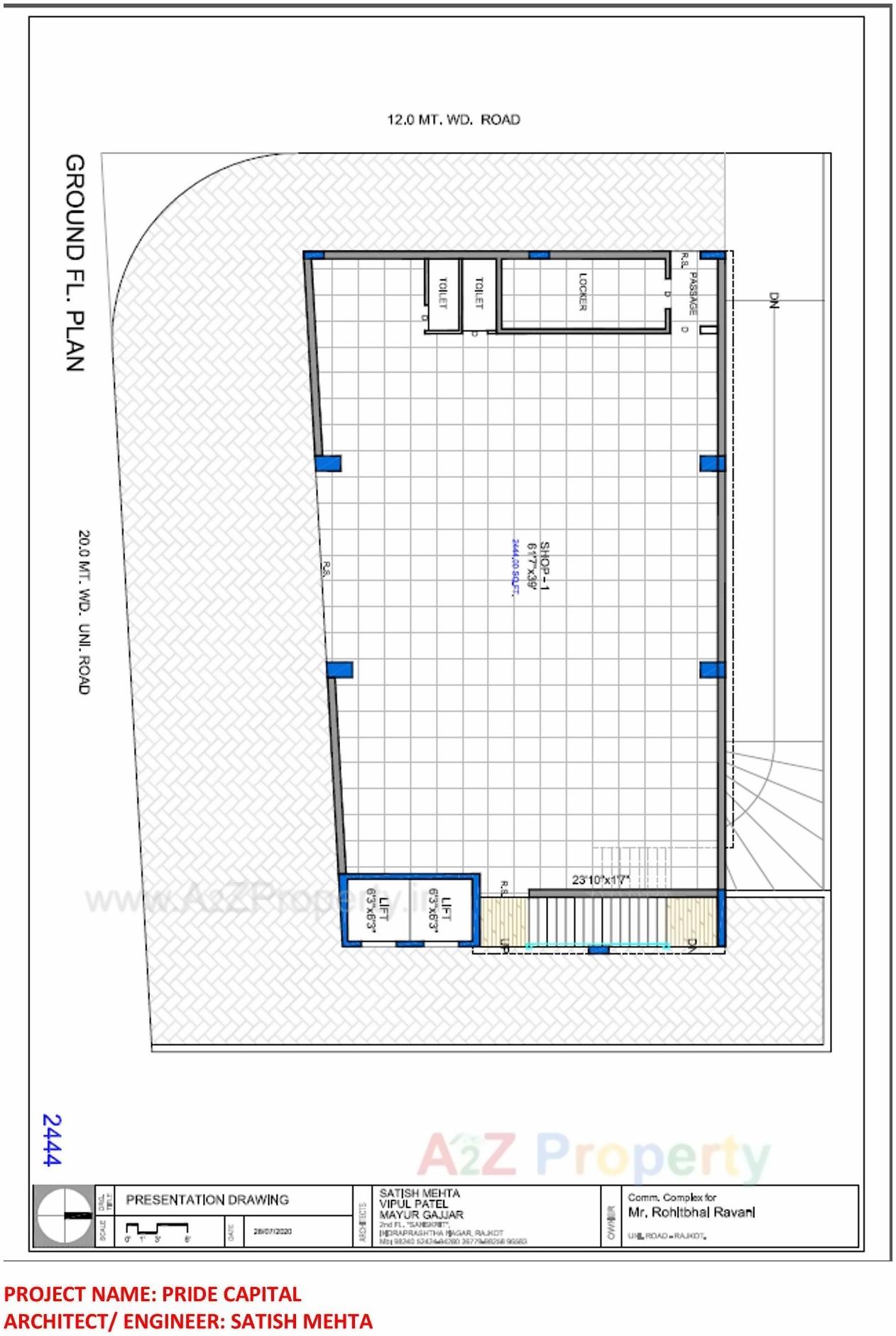  of real estate project Pride Capital located at Raiya, Rajkot, Gujarat