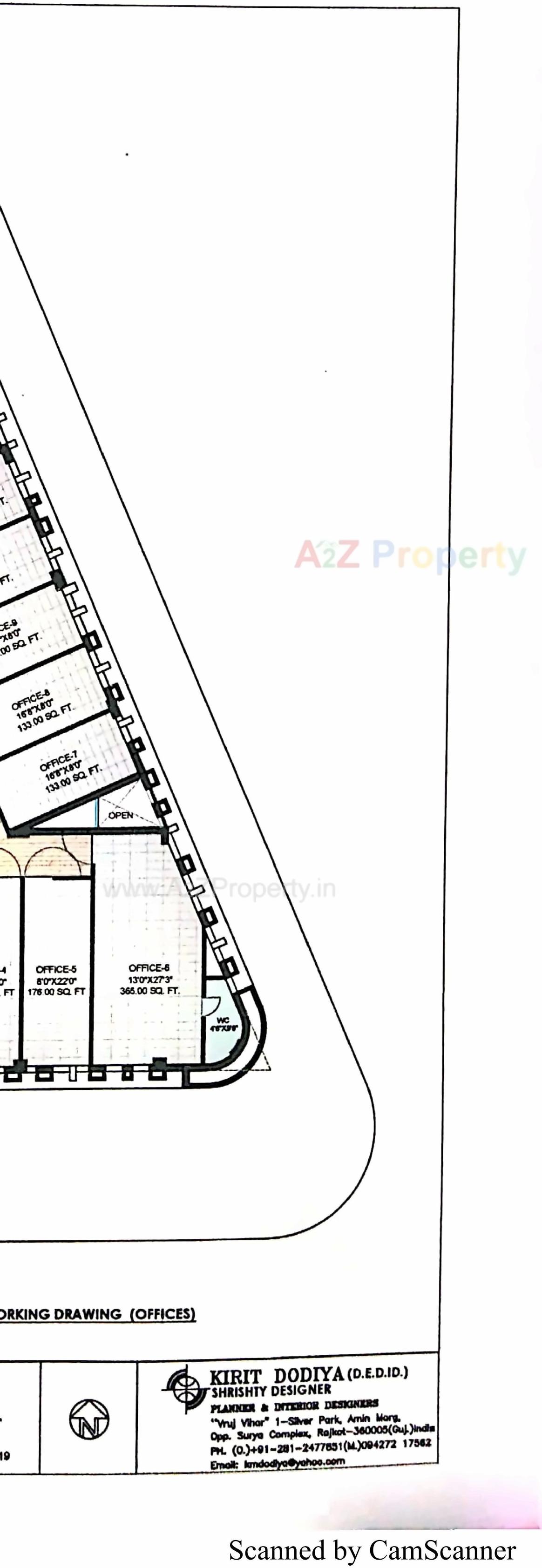 Layout of real estate project Pride Classic located at Raiya, Rajkot, Gujarat