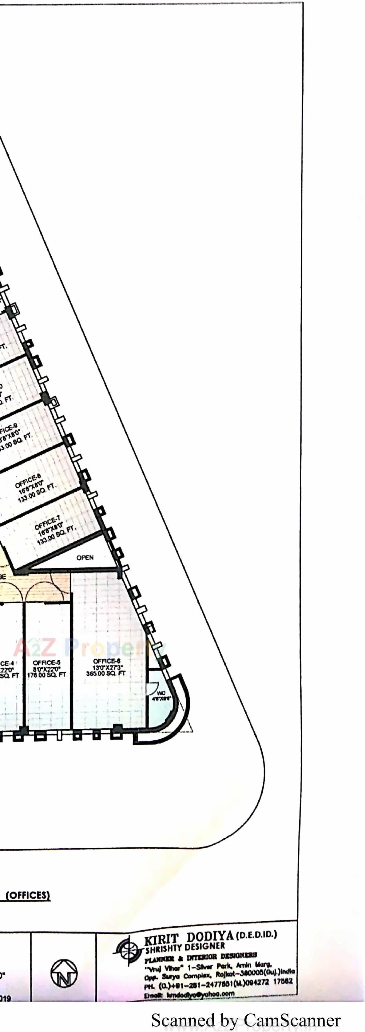 Layout of real estate project Pride Classic located at Raiya, Rajkot, Gujarat