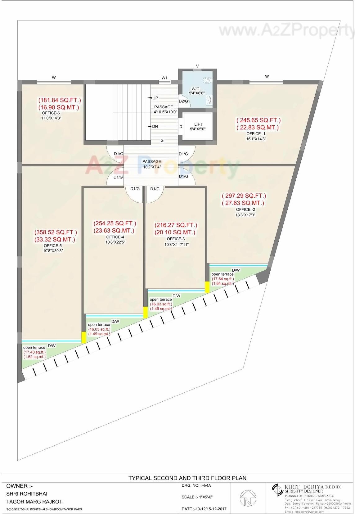 Layout of real estate project Pride Plaza located at Rajkot, Rajkot, Gujarat