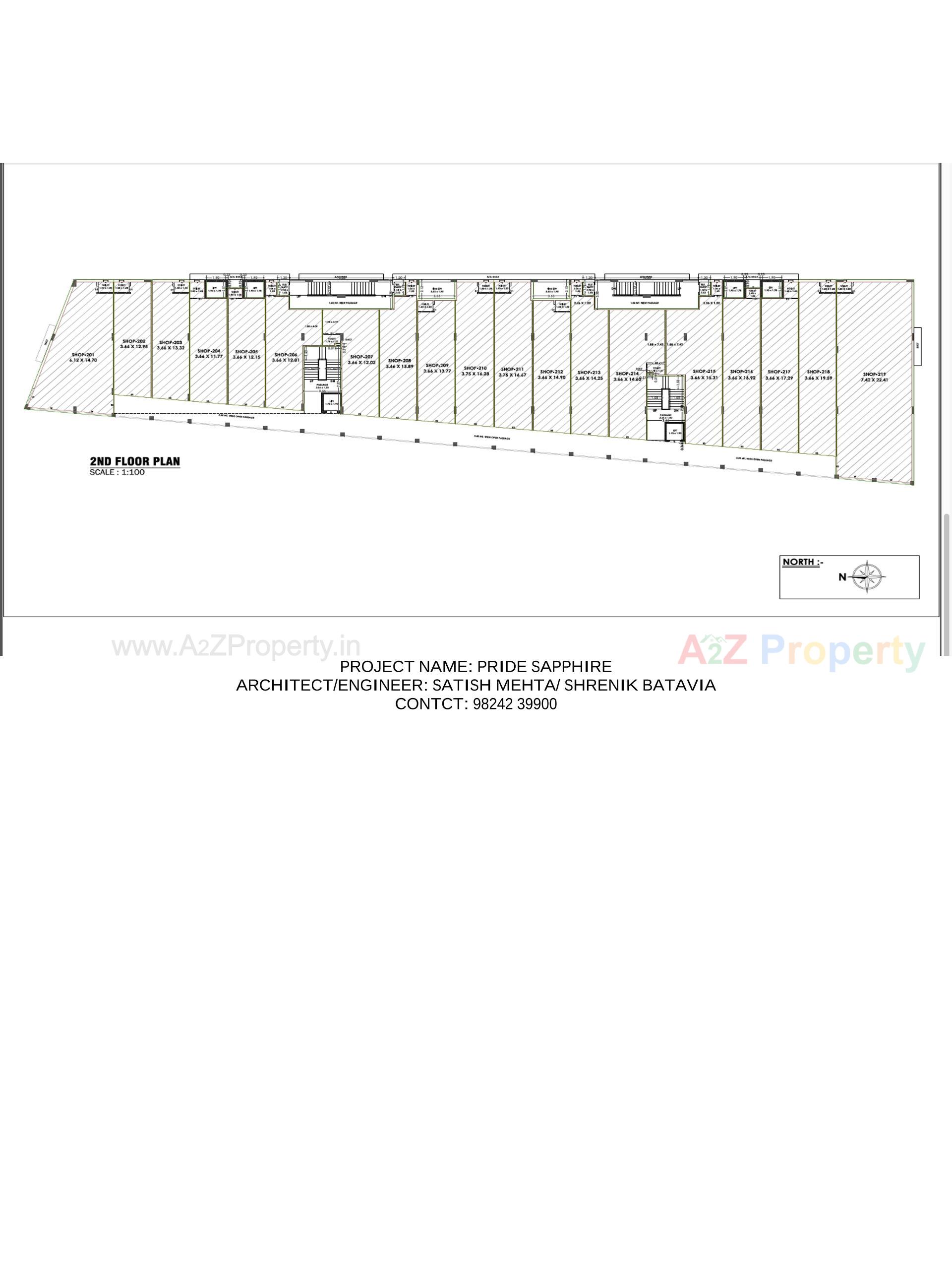 Layout of real estate project Pride Sapphire located at Rajkot, Rajkot, Gujarat