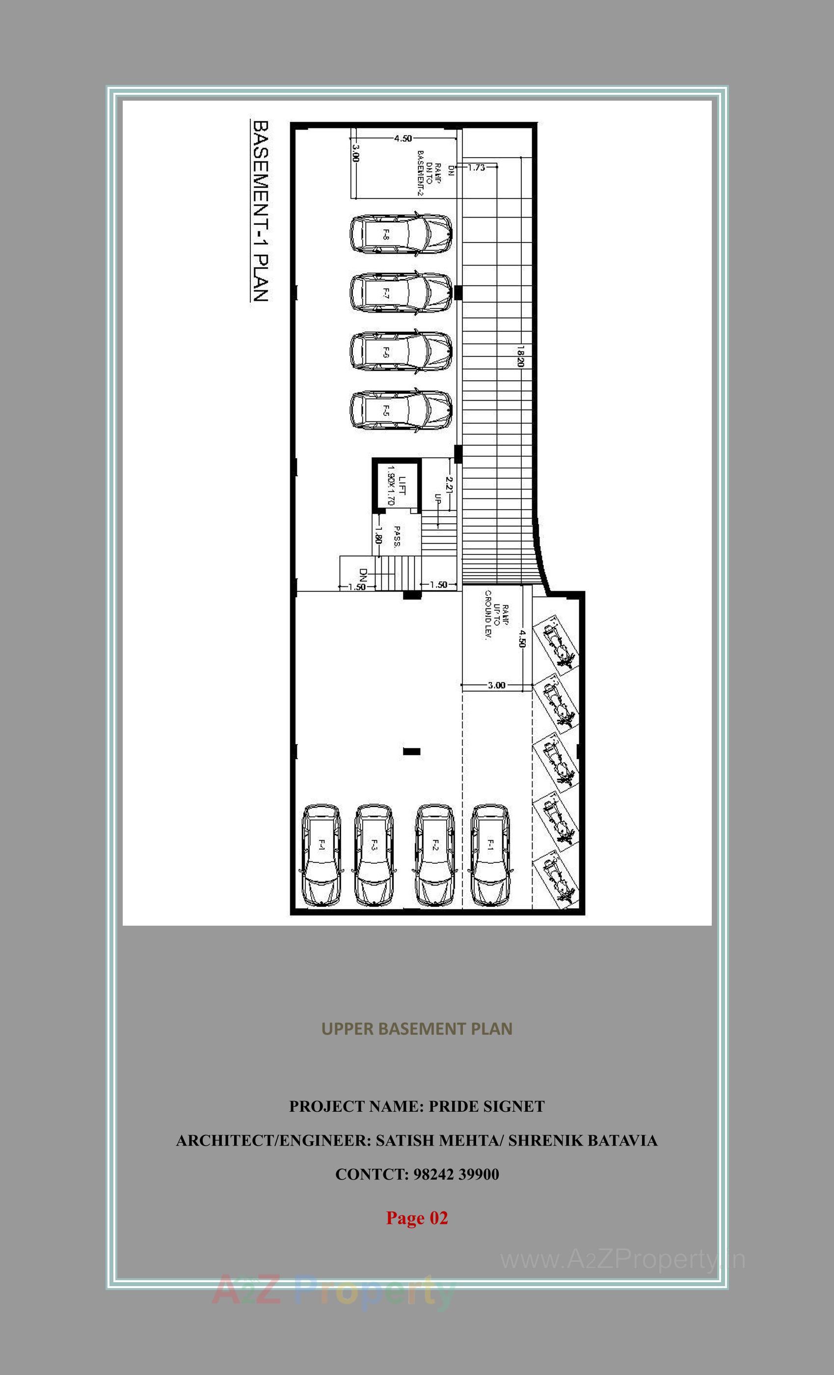 Layout of real estate project Pride Signet located at Raiya-2, Rajkot, Gujarat