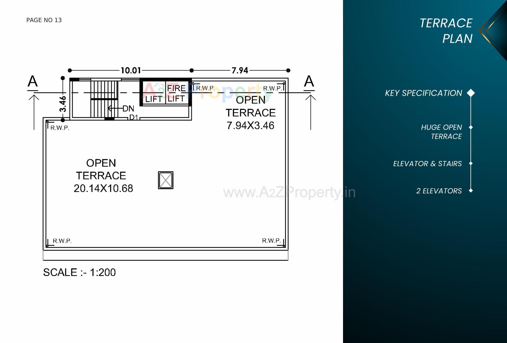 Layout of real estate project Princess Crown located at Rajkot, Rajkot, Gujarat
