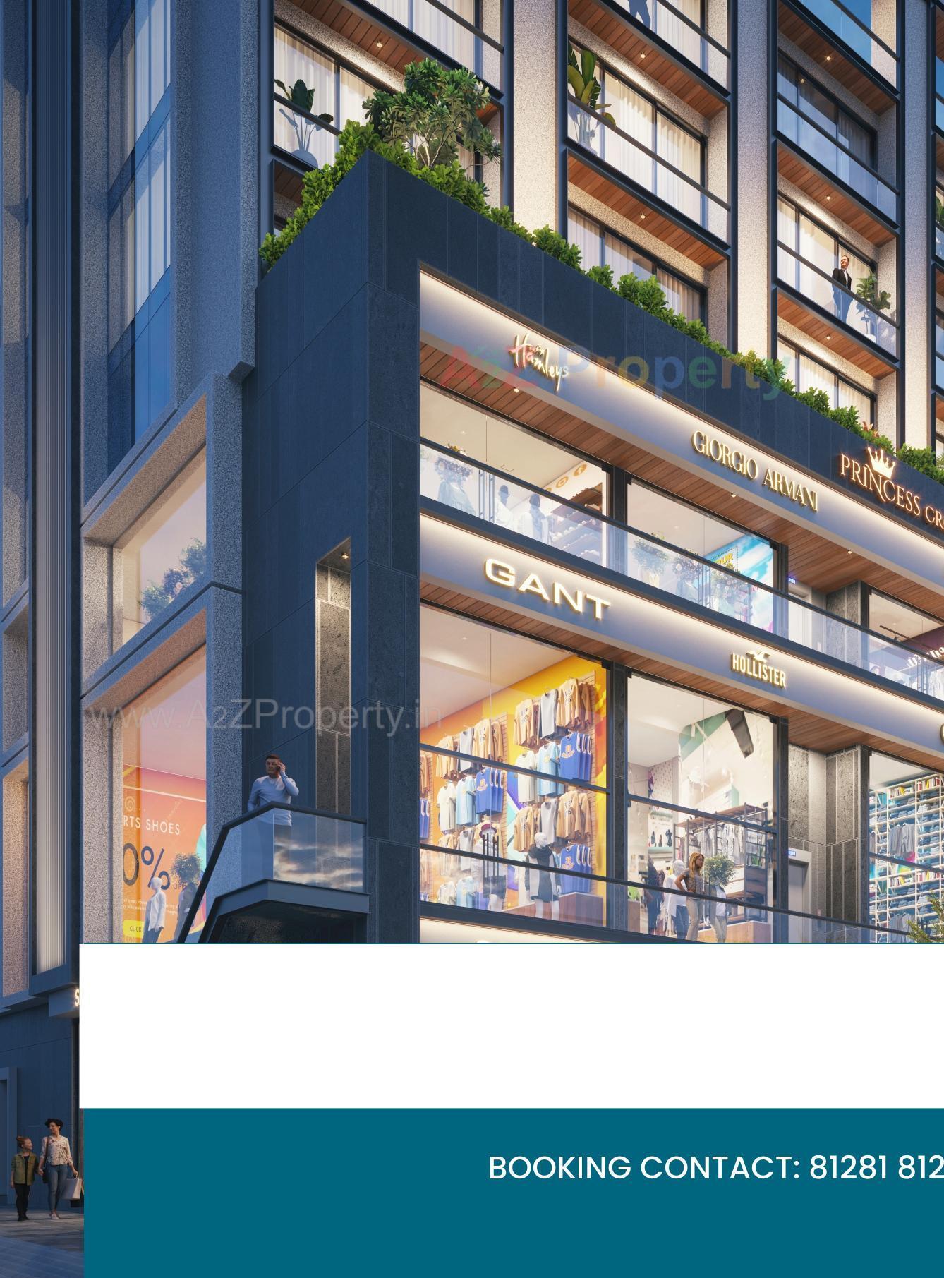 3D Elevation of real estate project Princess Crown located at Rajkot, Rajkot, Gujarat