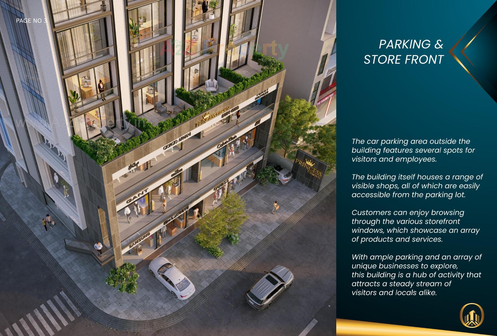 3D Elevation of real estate project Princess Crown located at Rajkot, Rajkot, Gujarat