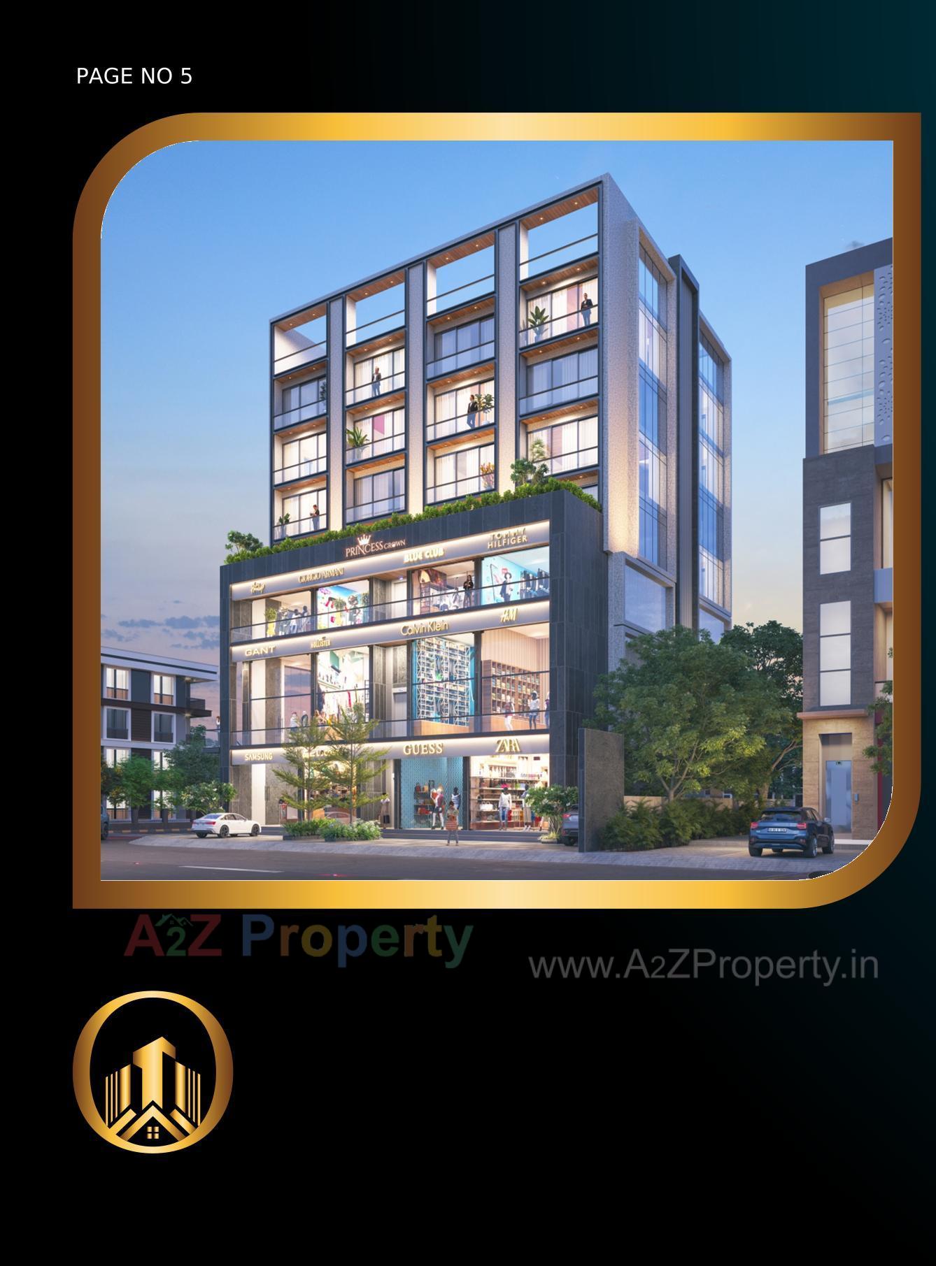 3D Elevation of real estate project Princess Crown located at Rajkot, Rajkot, Gujarat