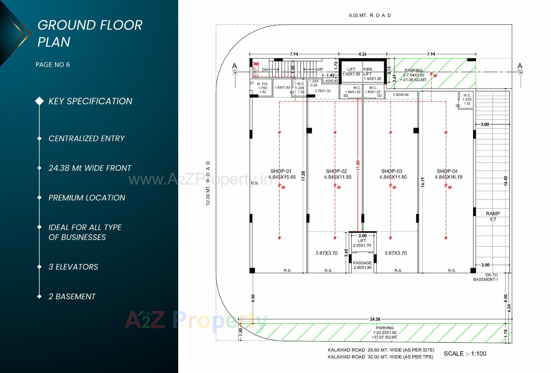 Layout of real estate project Princess Crown located at Rajkot, Rajkot, Gujarat