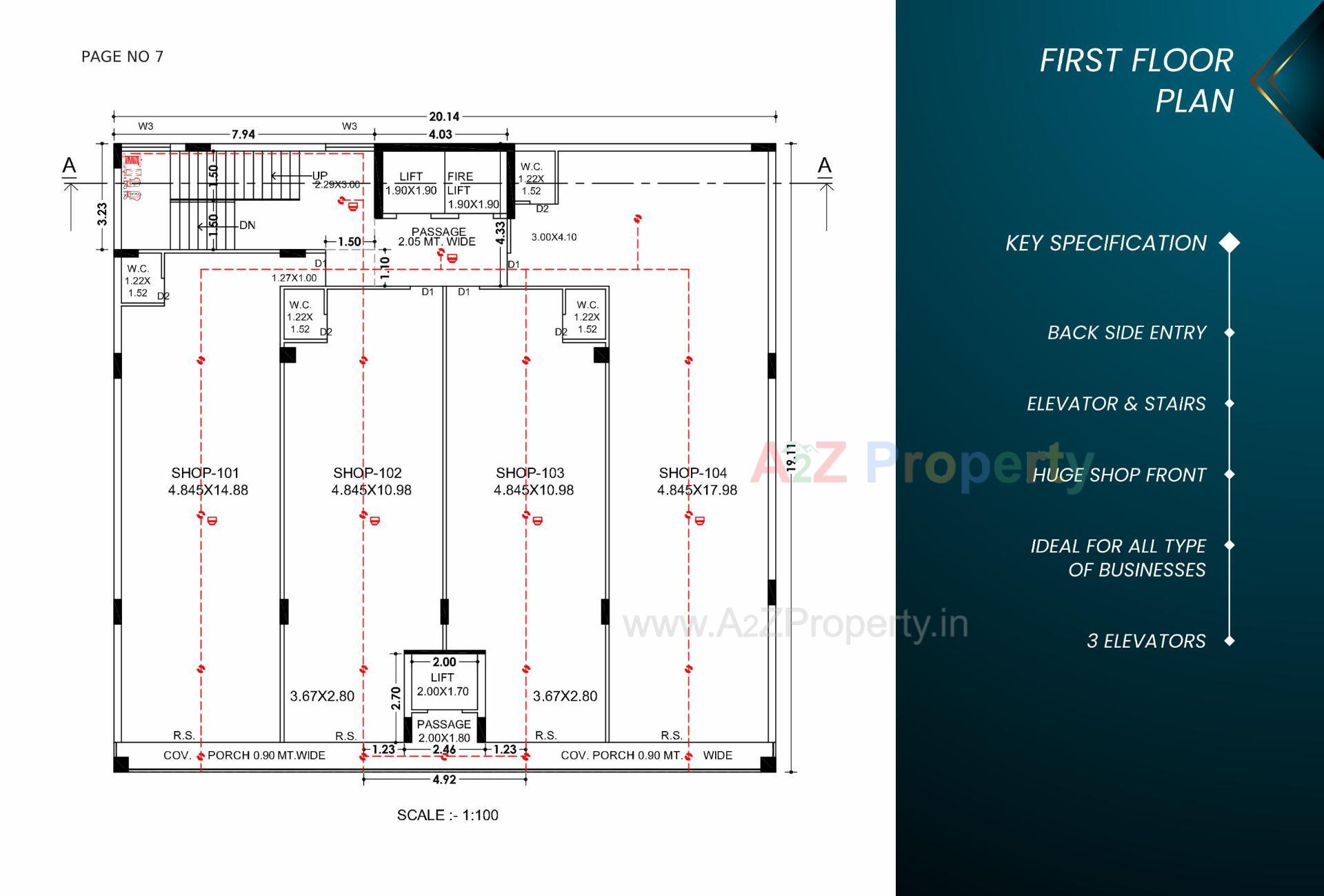 Layout of real estate project Princess Crown located at Rajkot, Rajkot, Gujarat