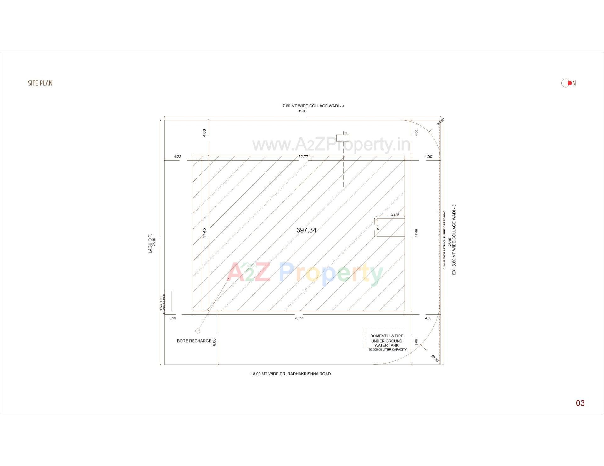 Layout of real estate project Prism Square located at Rajkot, Rajkot, Gujarat